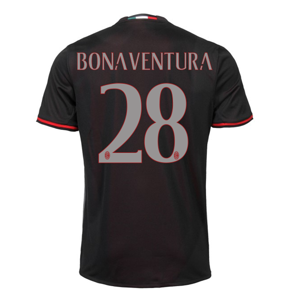 AC Milan Home 2016-17 BONAVENTURA 28 Soccer Jersey Shirt